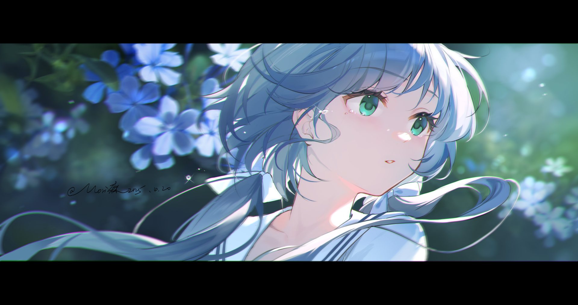 anime 9o8m9x 4600×2430 anime anime girls Vocaloid green eyes short hair