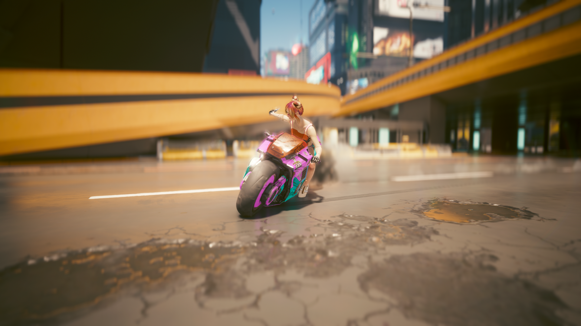 general 1qxkjw 2560×1440 Cyberpunk 2077 Moto GP video game characters pink CD Projekt RED