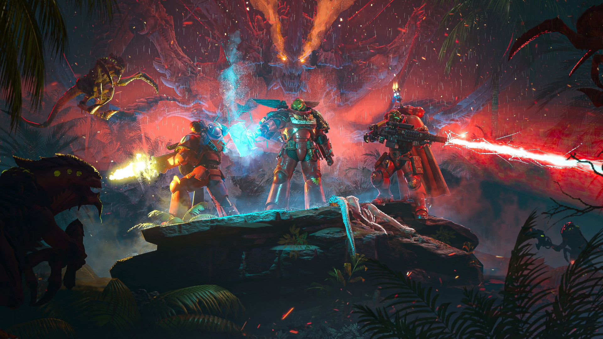 general poj9jm 2560×1440 ItIsJustLu science fiction Adeptus Astartes Tyranids bolter