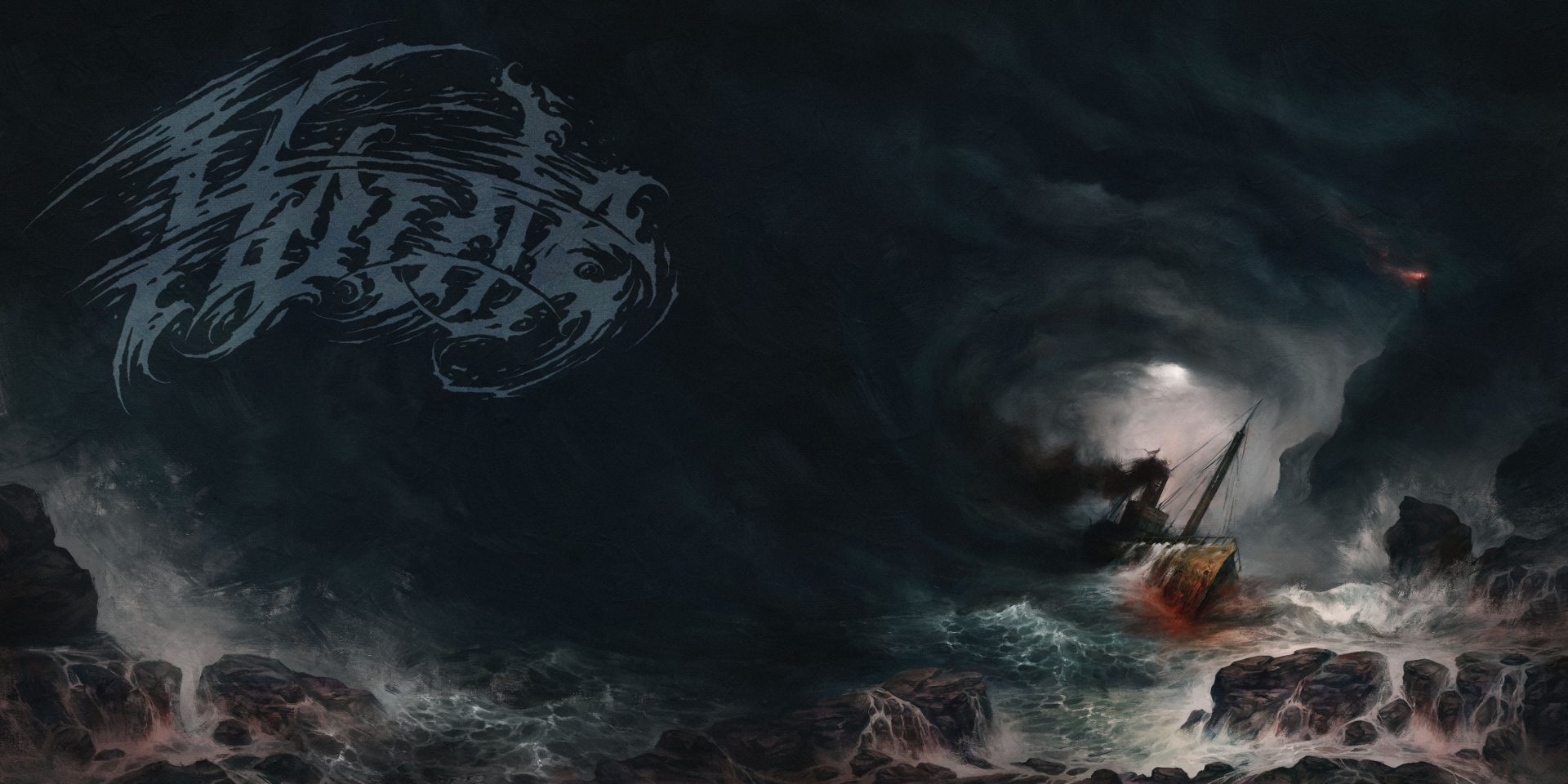 general gw9p77 4096×2048 Houle black metal band logo ultrawide digital art