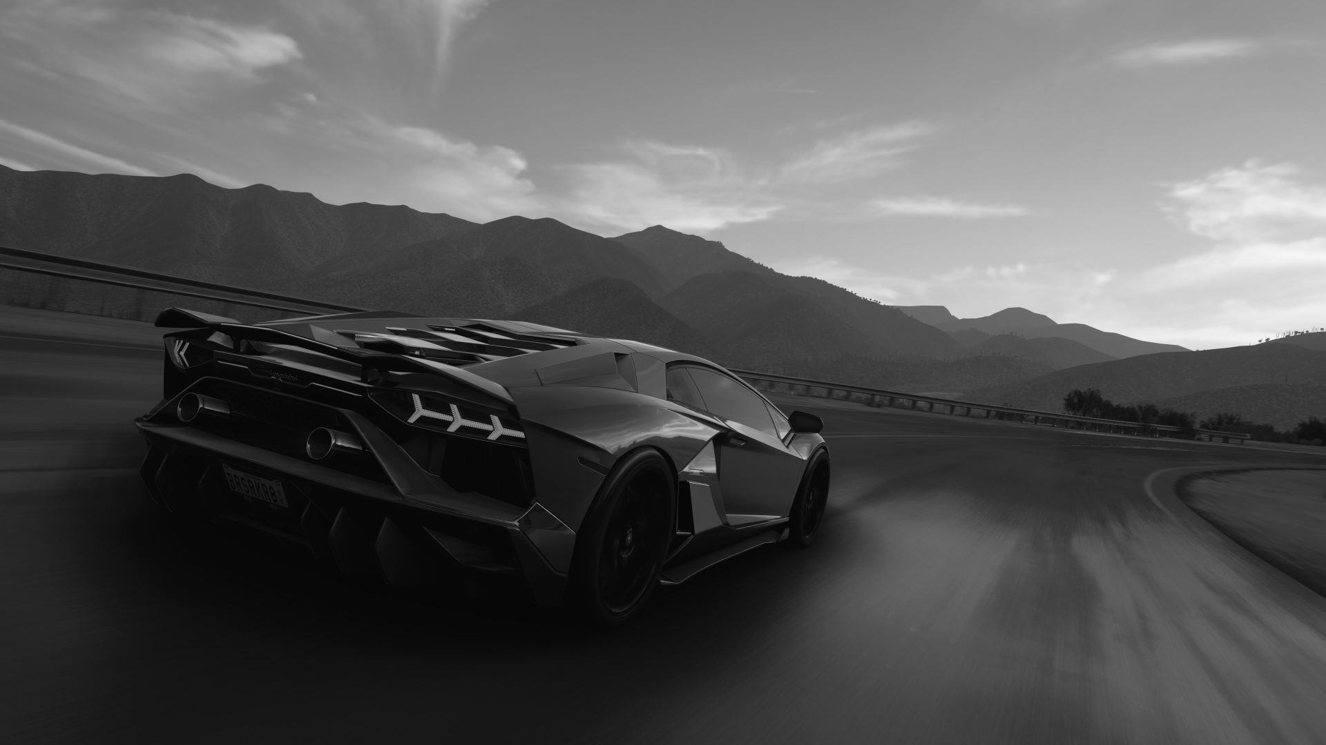 general d8e6gj 3840×2160 car Playstation 5 Lamborghini monochrome Forza Horizon 5