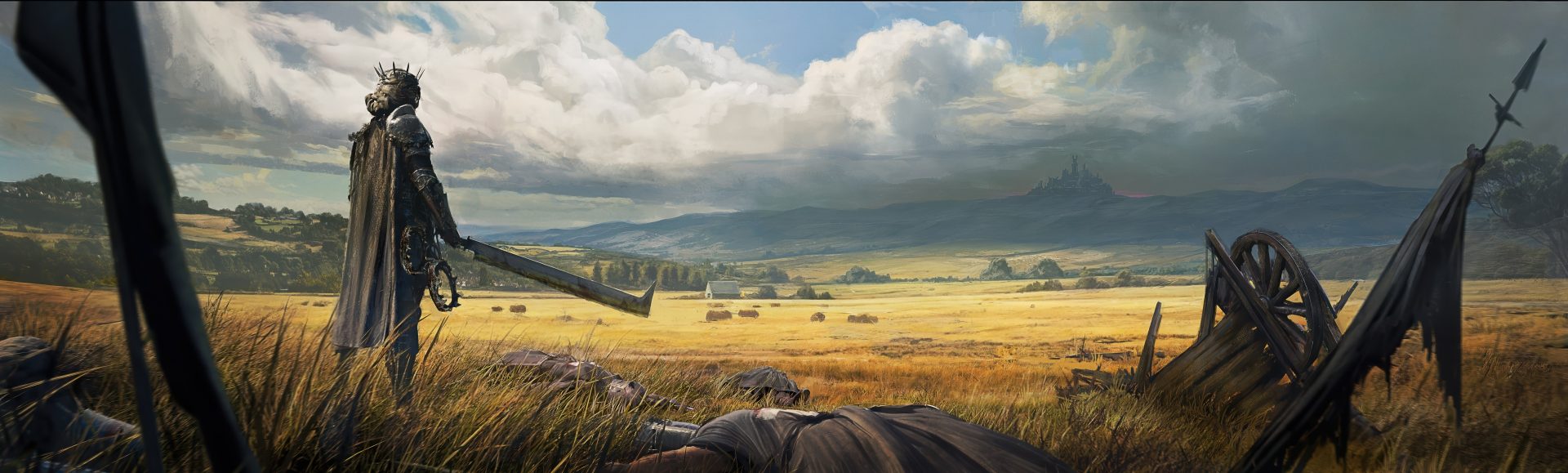 general jekeyw 3840×1158 Reuben Lane digital art artwork illustration digital painting