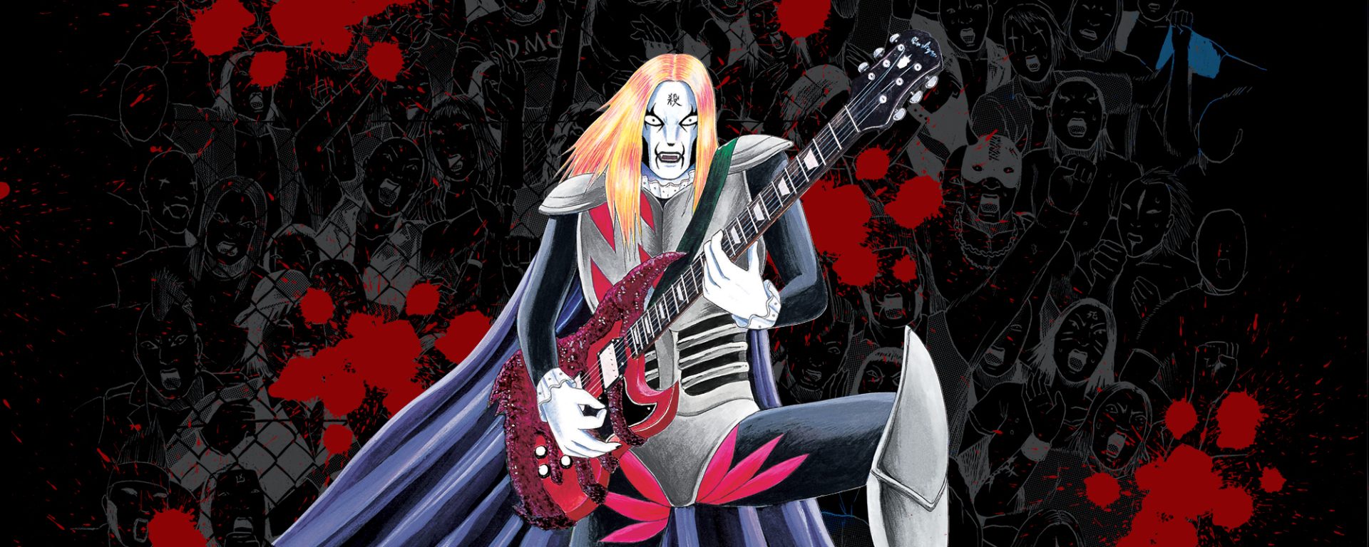 anime 7jwj39 2000×800 Johannes Krauser II Detroit Metal City metal music Gibson SG ultrawide