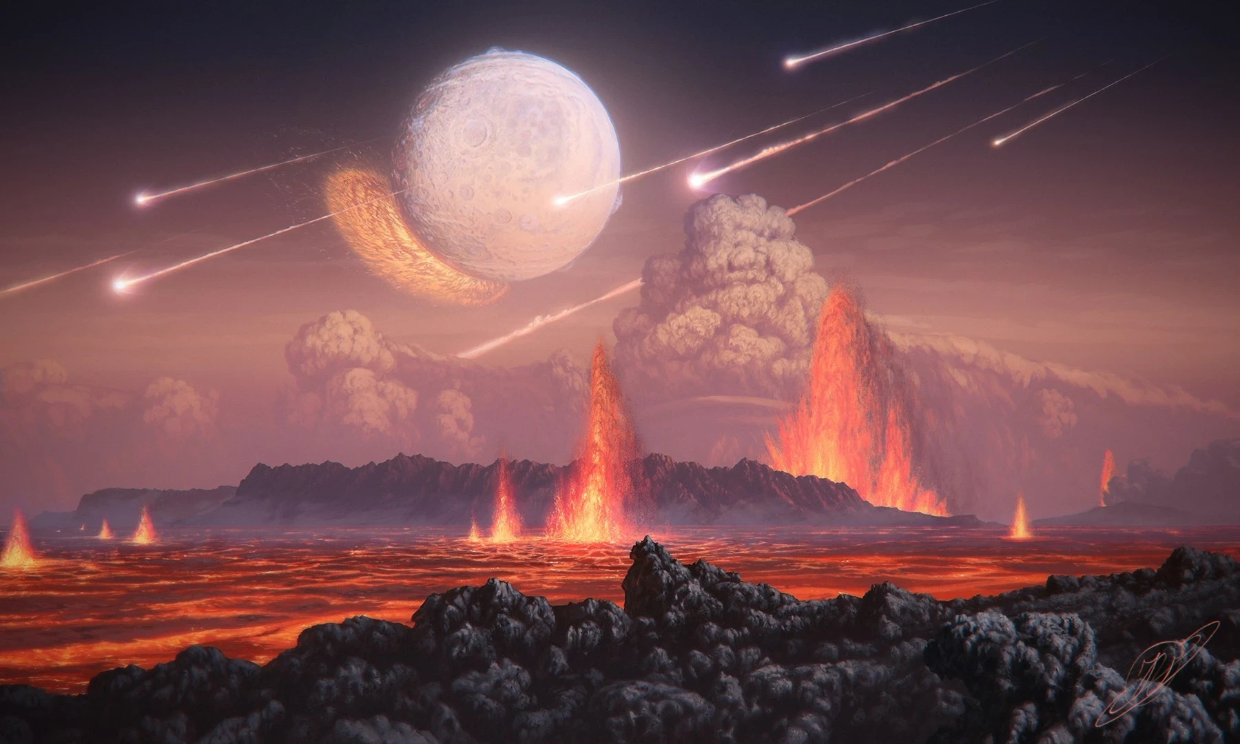 6l5rk7 1800×1080 Justinas Vitkus ArtStation planet exoplanet lava