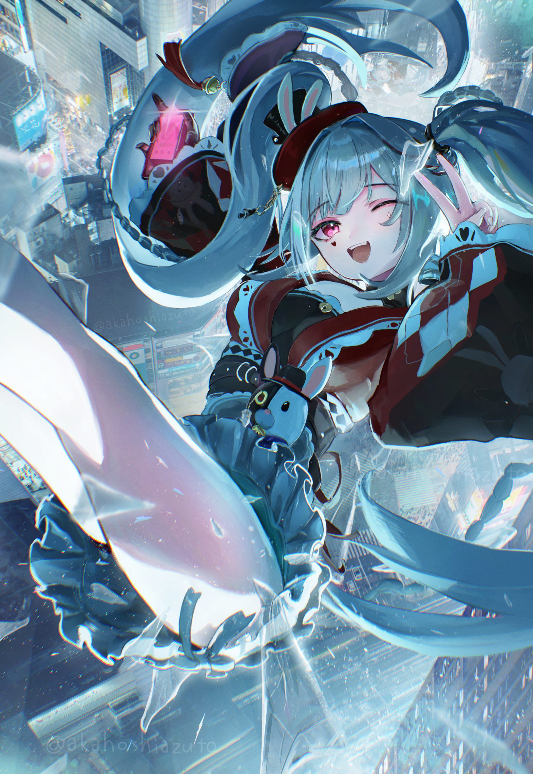 9o2vg8 1793×2600 Sparxie (Honkai: Star Rail) Honkai: Star Rail smiling Akahoshi Azuto twintails