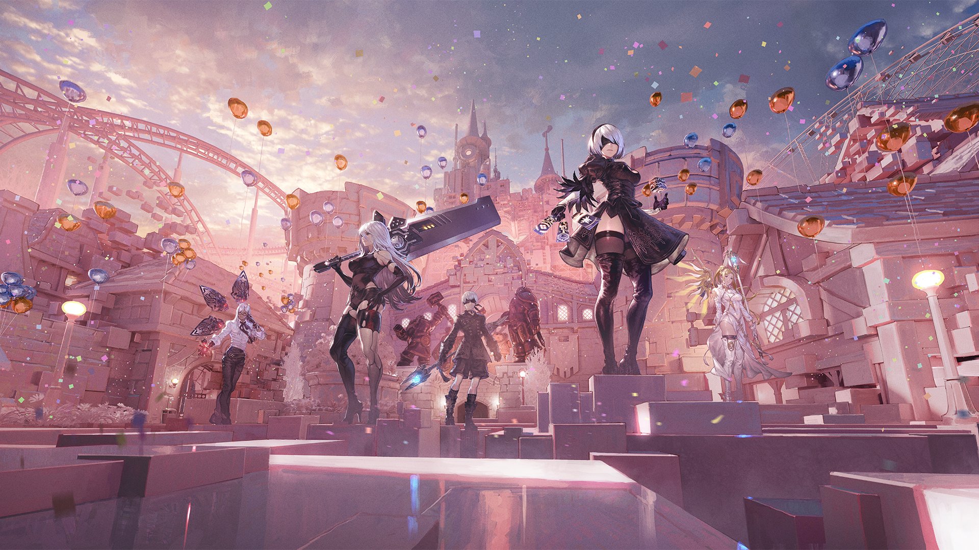 21d799 1920×1080 Nier: Automata Overwatch 2B (Nier: Automata) A2 (Nier: Automata) 9S (Nier: Automata)