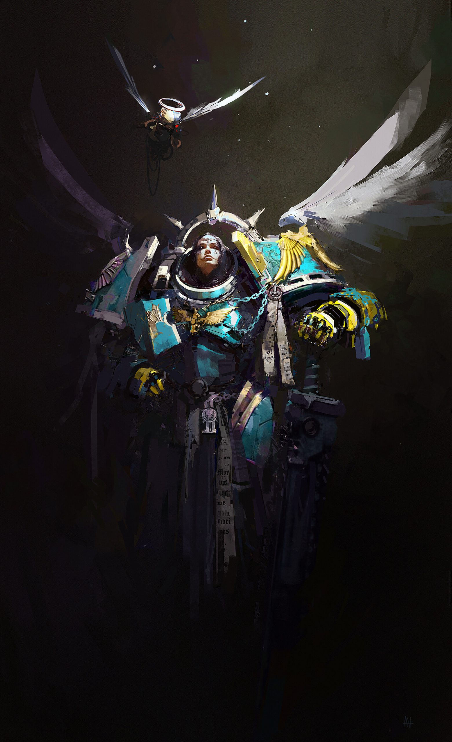 w569z7 1600×2625 Alex Alekseenko digital art Warhammer 40 000 chains