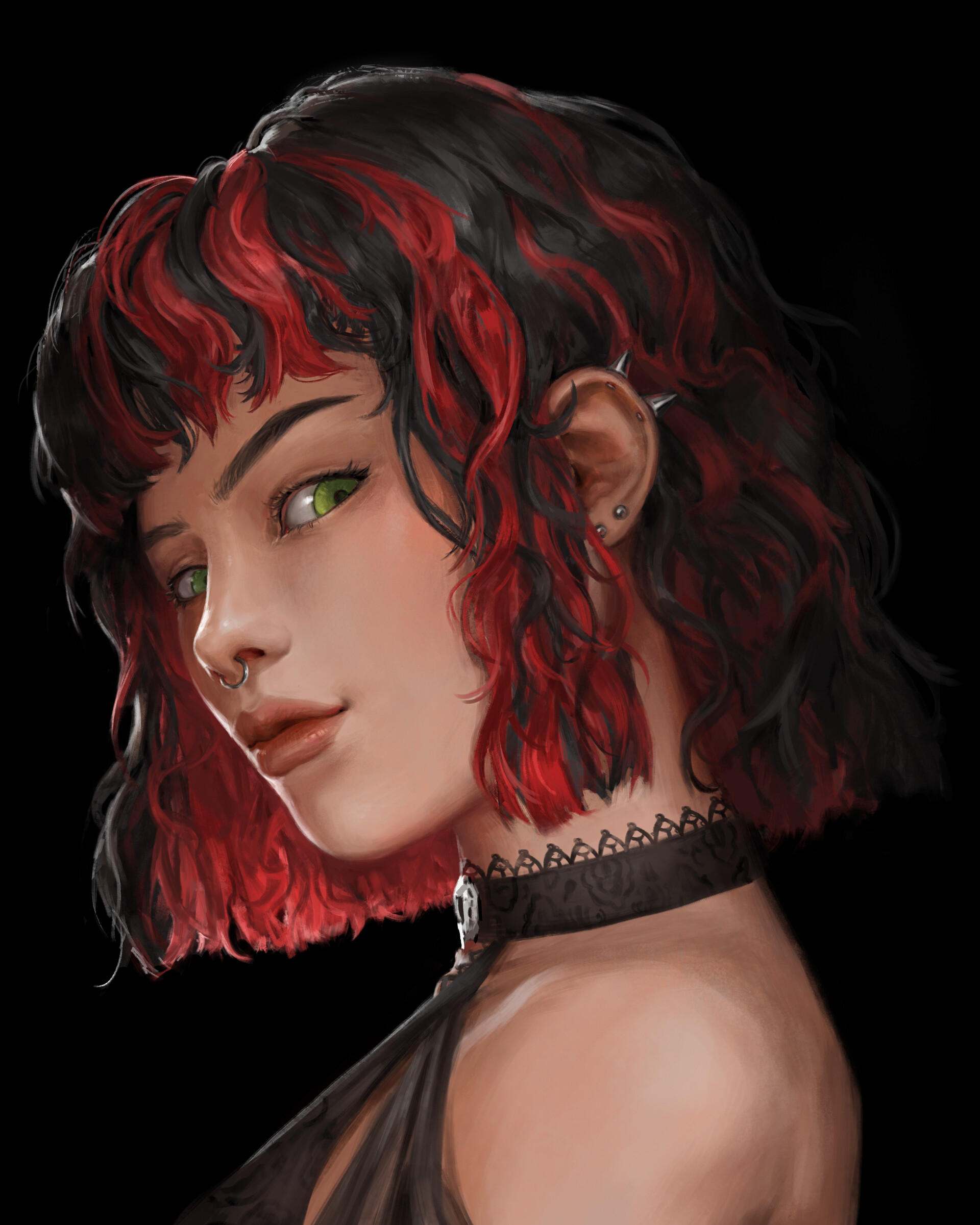 k81oy6 1920×2401 Pandor Virus digital art fantasy art illustration portrait