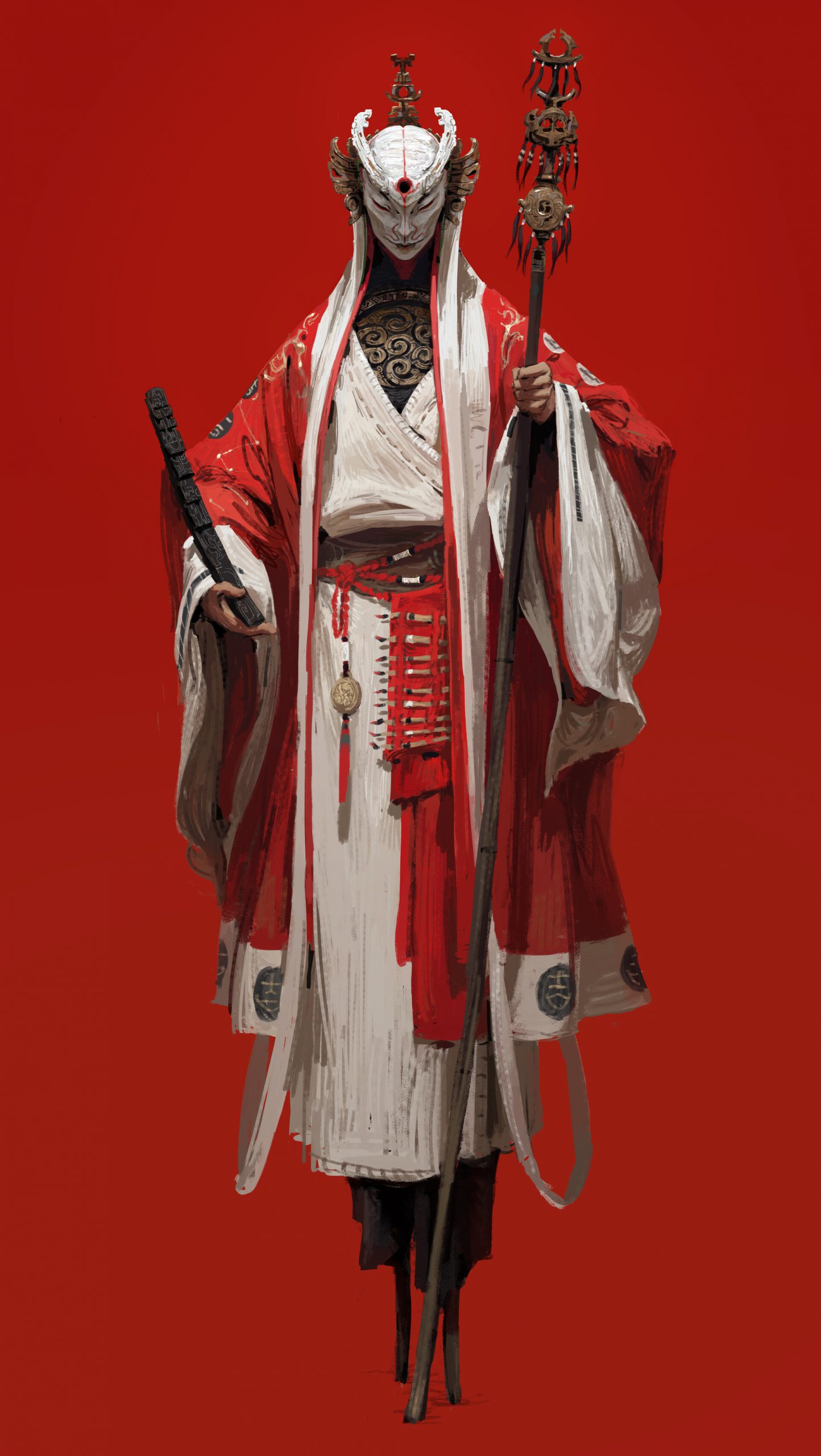 ml17j1 1920×3404 Jinglin Xu digital art concept art Chinese simple background