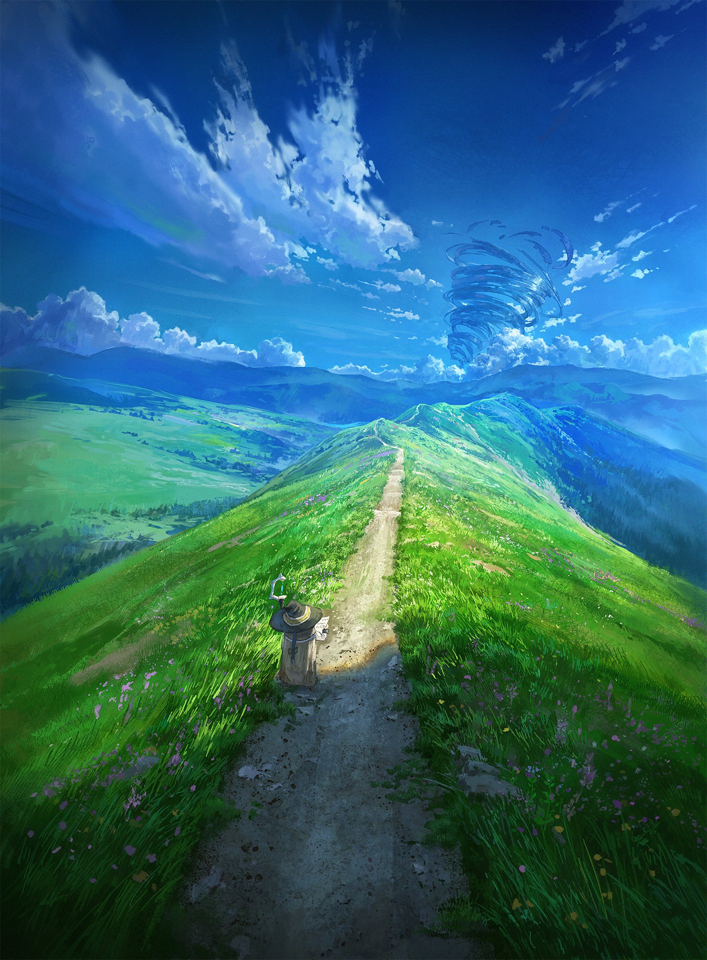 gwqyk3 1413×1920 Mushoku Tensei nature Roxy Migurdia (Mushoku Tensei) anime girls depth of field