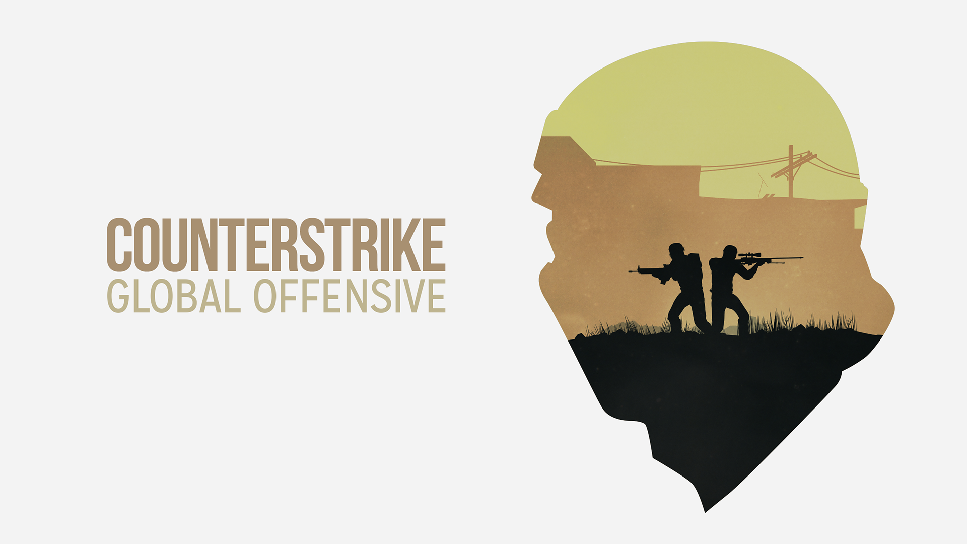 6l5r9w 1920×1080 Counter-Strike: Global Offensive Counter-Strike silhouette video game art two men