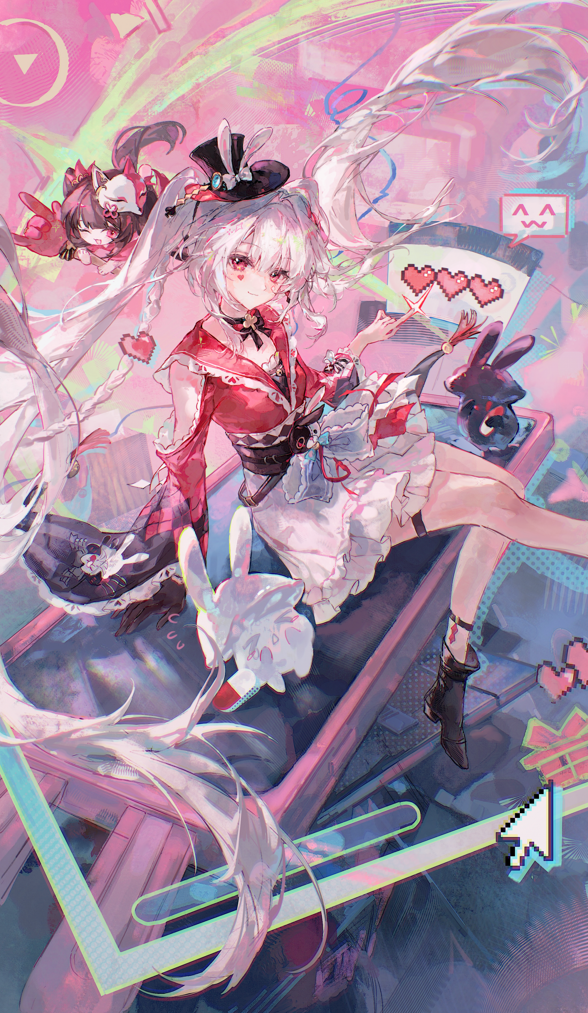 rqy96j 2158×3716 Sparxie (Honkai: Star Rail) Honkai: Star Rail heart portrait display twintails