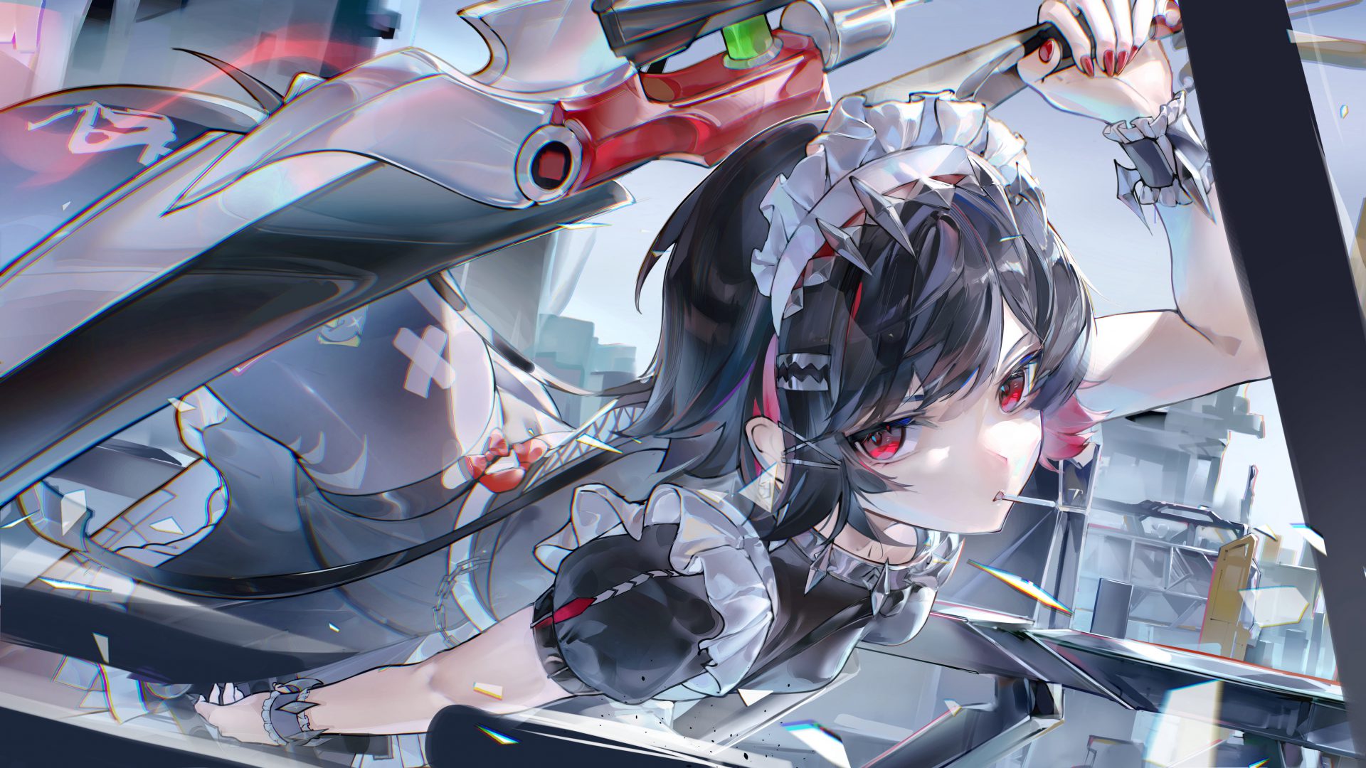 gwq6me 5126×2883 Ellen Joe (Zenless Zone Zero) Zenless Zone Zero frills shio_illustacc short hair