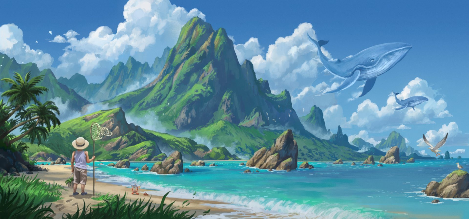 9o2vod 3000×1403 Joris Halgand digital art artwork illustration digital painting