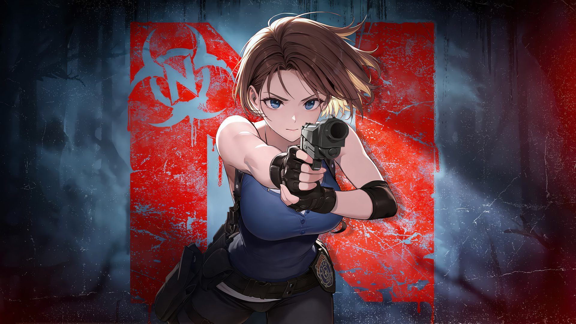 je1225 3840×2160 Nikke: The Goddess of Victory Resident Evil Jill Valentine video games video game characters