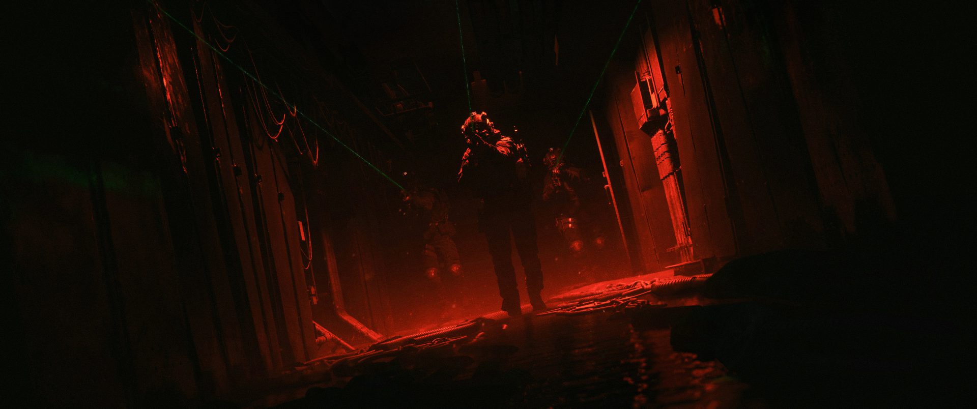 og1om9 3840×1608 soldier digital art tactical dark military