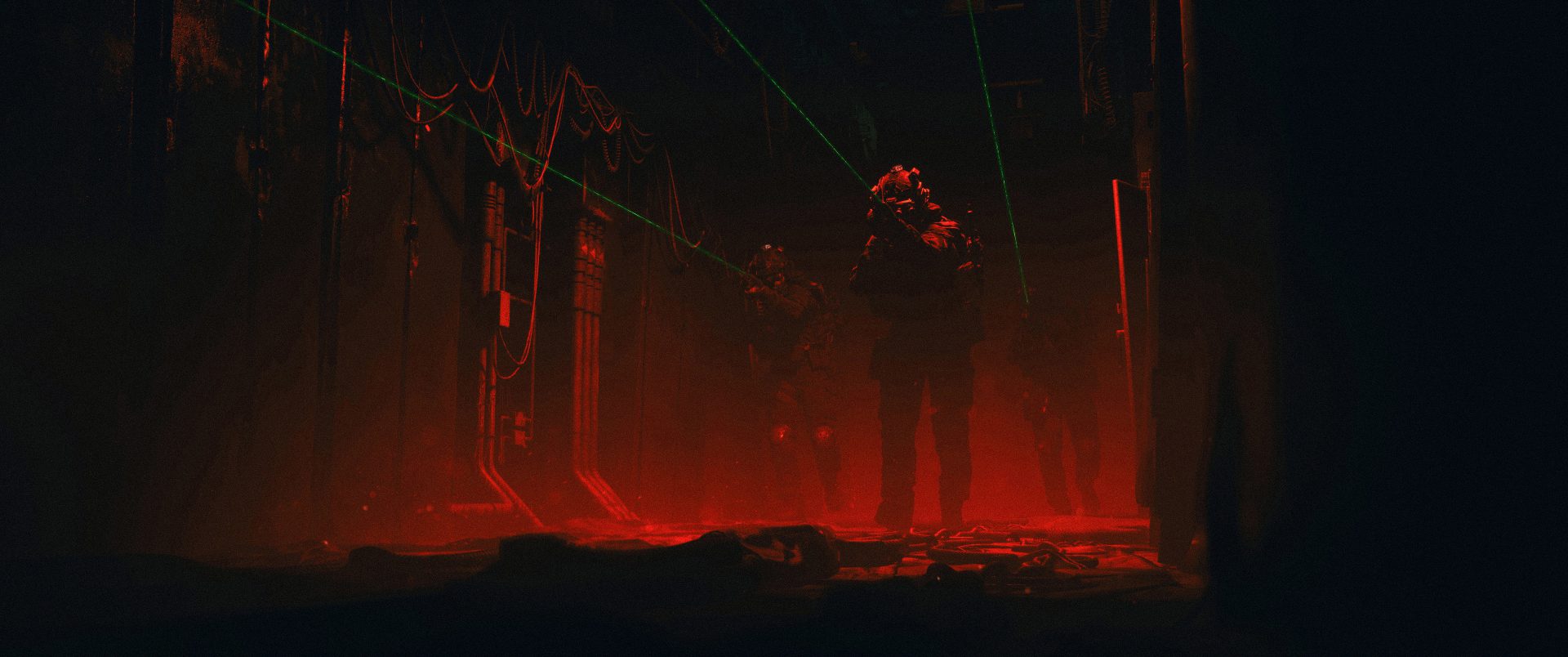 7j18k3 3840×1608 soldier digital art tactical dark military