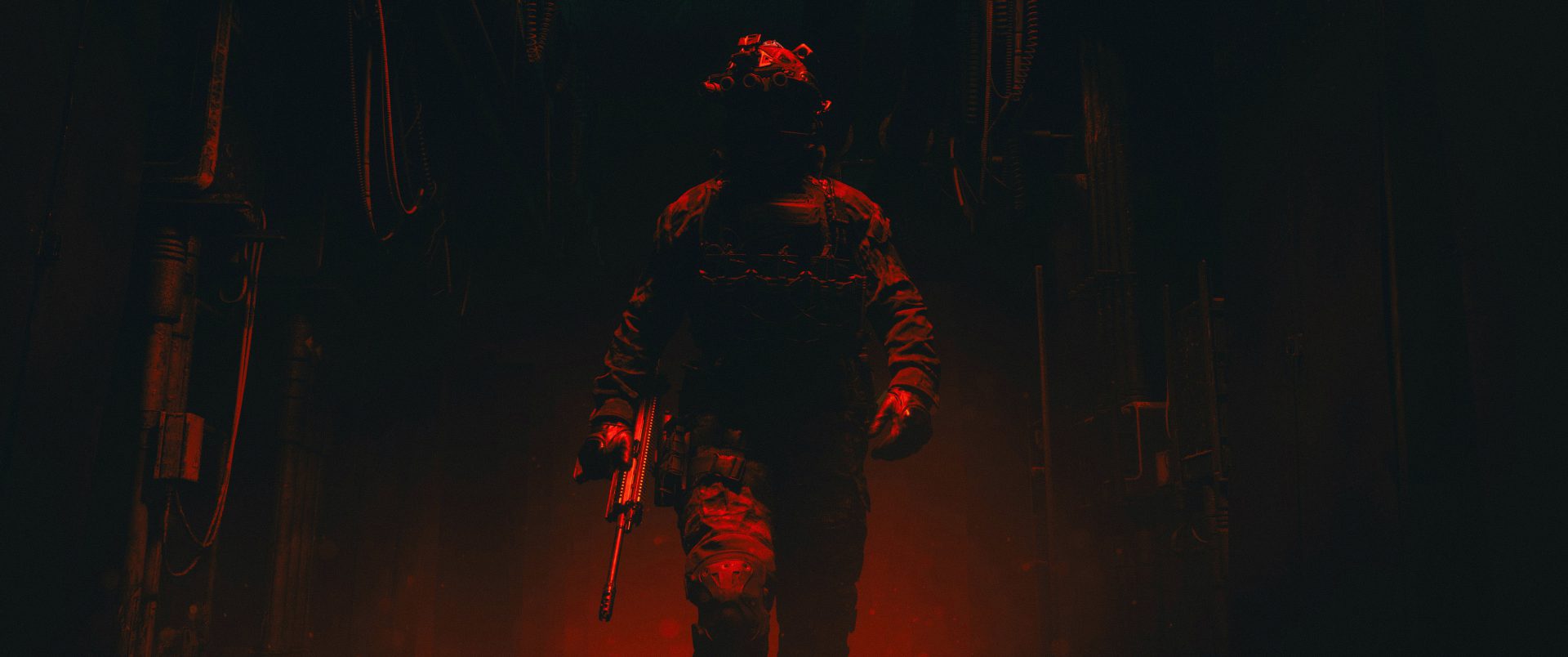 je12om 3840×1608 soldier digital art tactical dark military