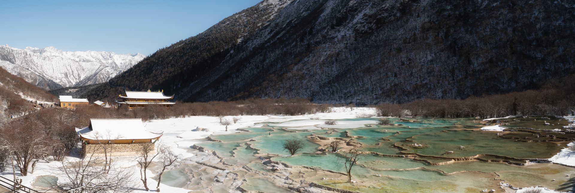 powep9 9871×3327 Huanglong National Park Taoism religion landscape temple