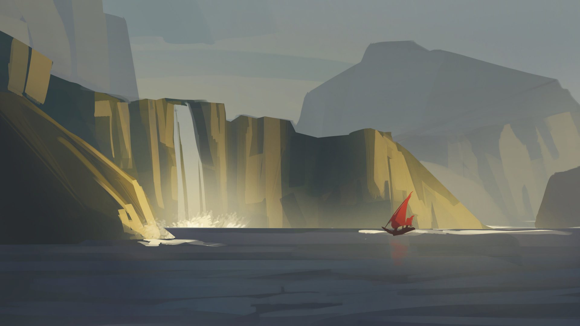 lyw6jp 3840×2160 lempabustan_art artwork boat sea water