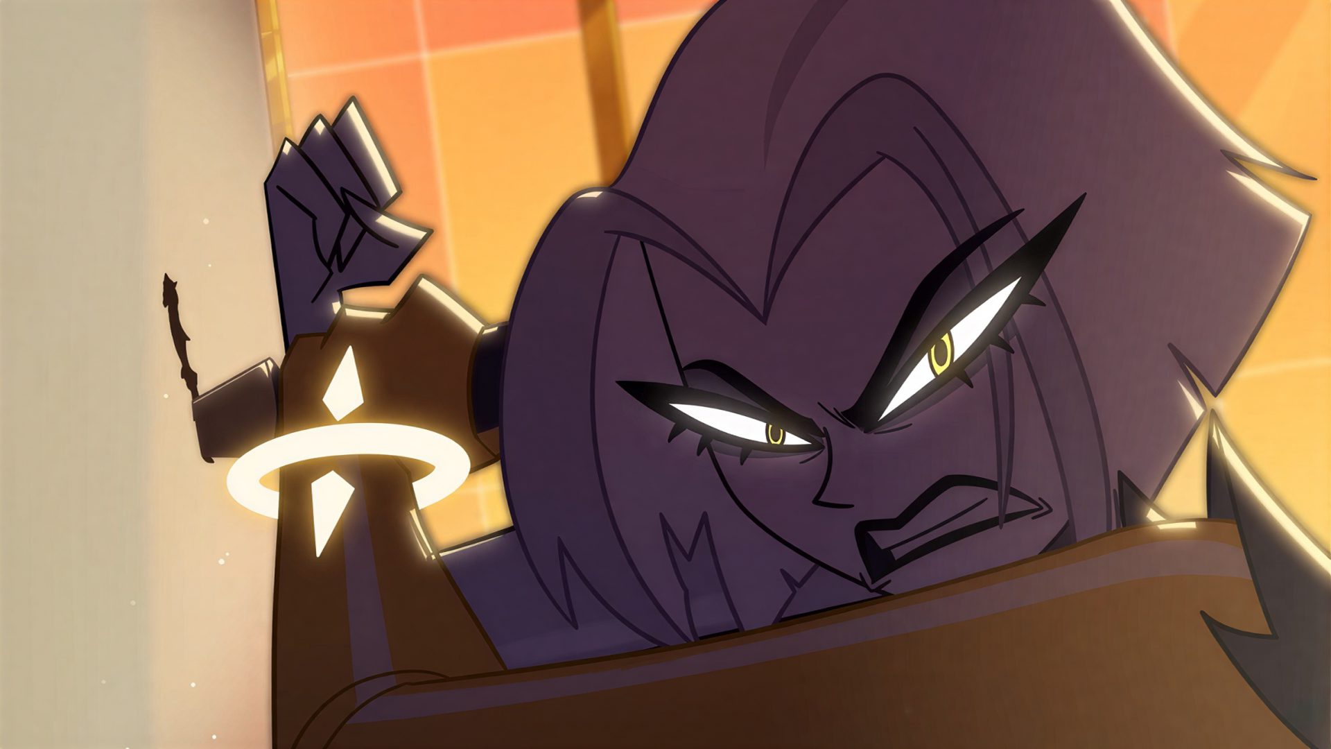 5y5xm8 2332×1312 Lute (Hazbin Hotel) Hazbin Hotel angry black lipstick yellow eyes