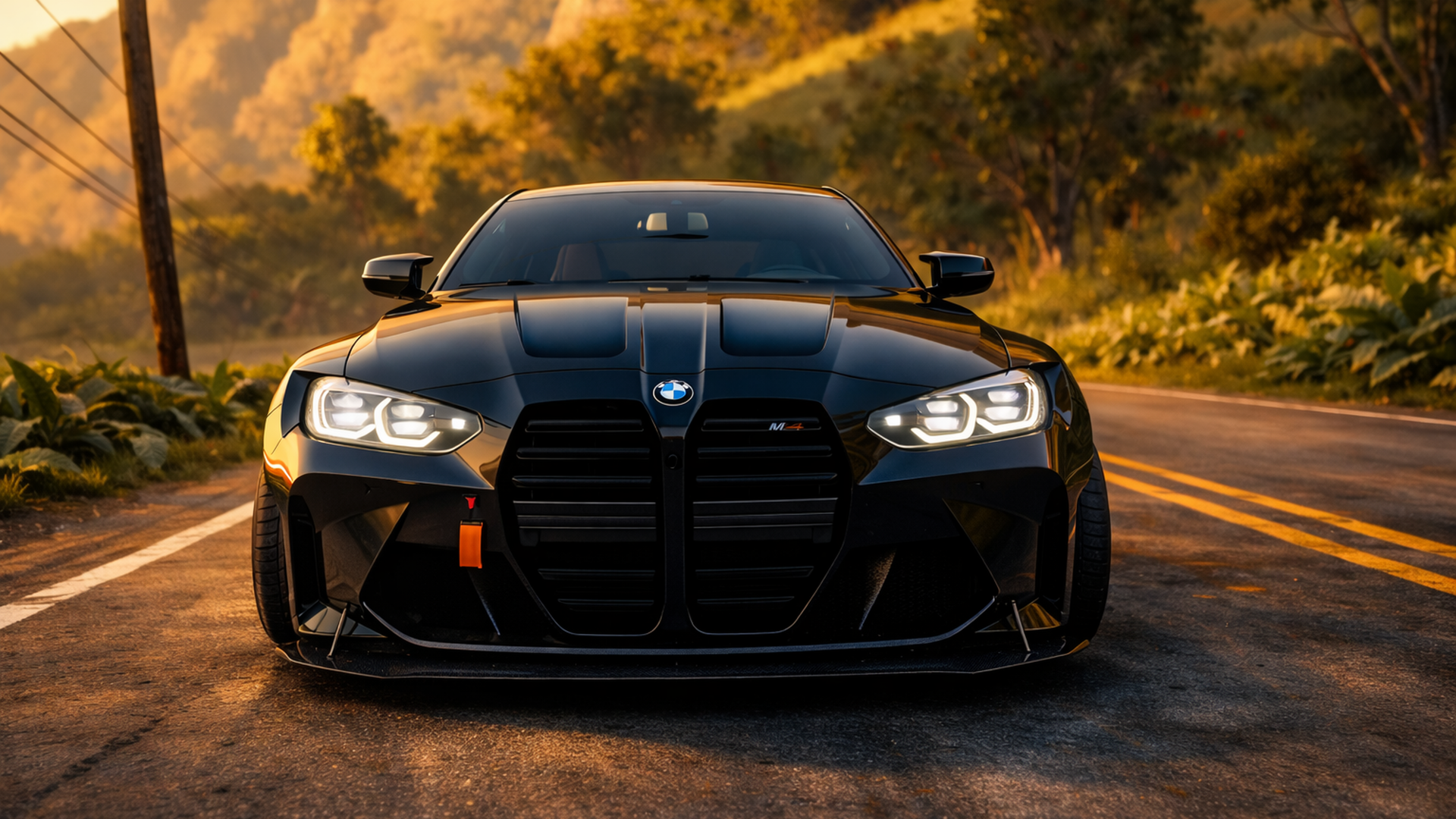 xe7rjv 3840×2160 The Crew Motorfest black cars black 2021 BMW M4 Competition forest