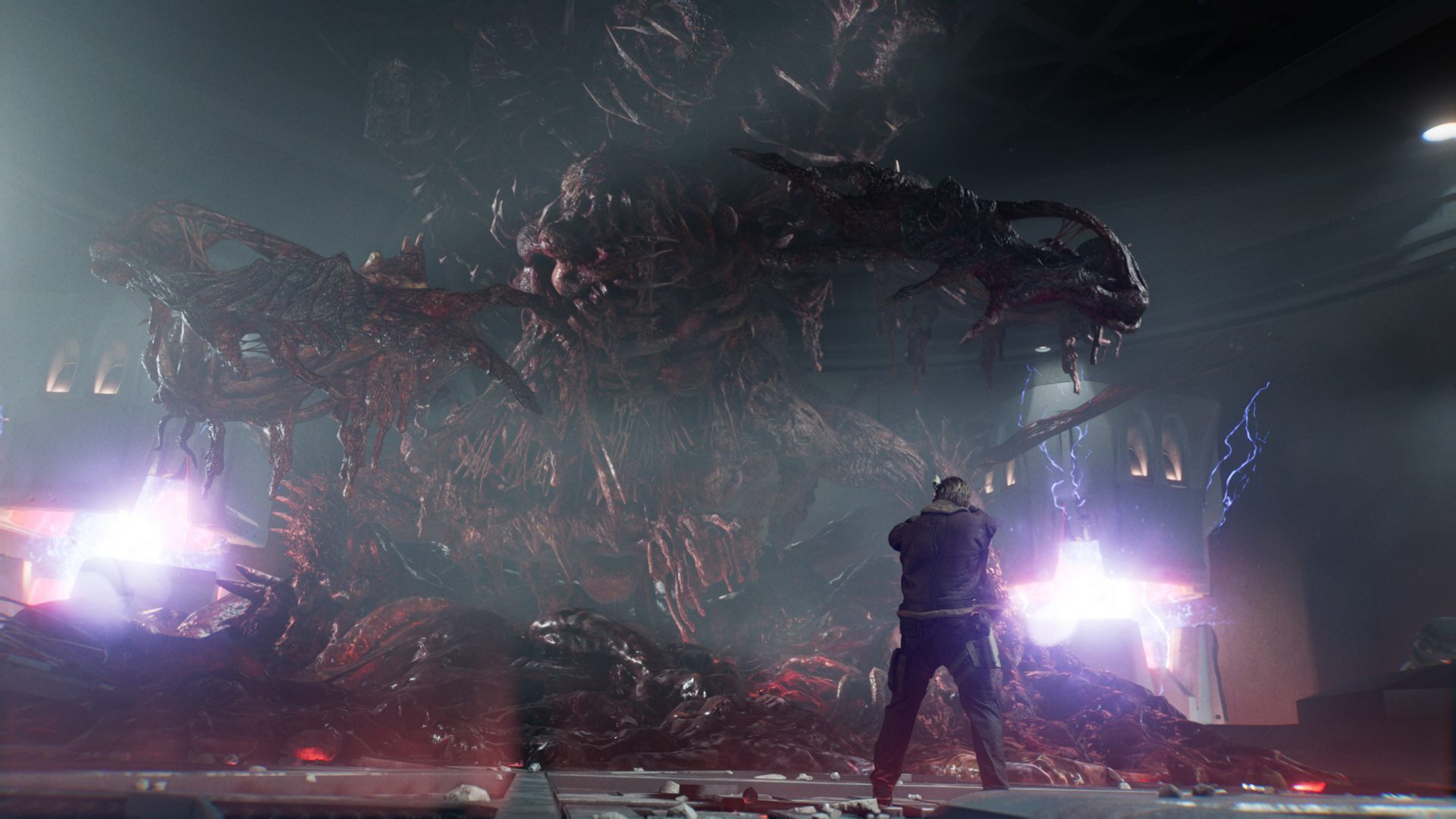 xe7mq3 2560×1440 Leon Kennedy Resident Evil standing video game characters CGI