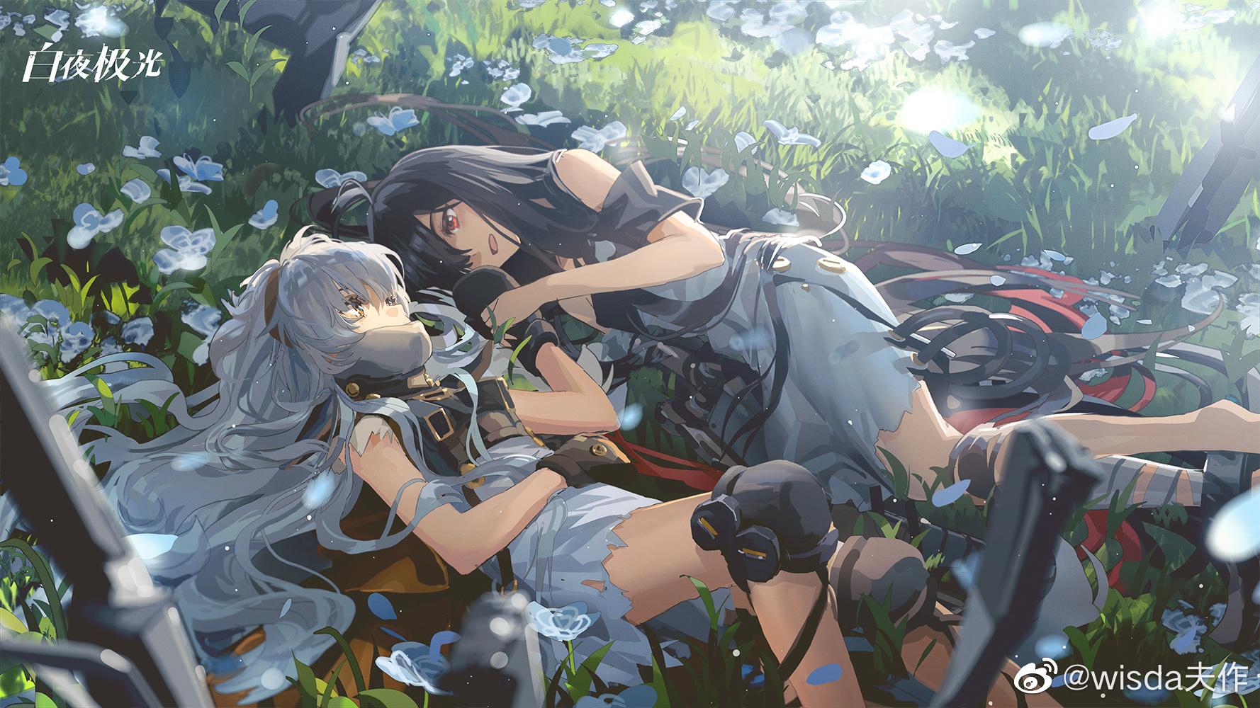 anime 5ykrl8 1778×1000 Dawn (Alchemy Stars) Eve (Alchemy Stars) grass Alchemy Stars two women