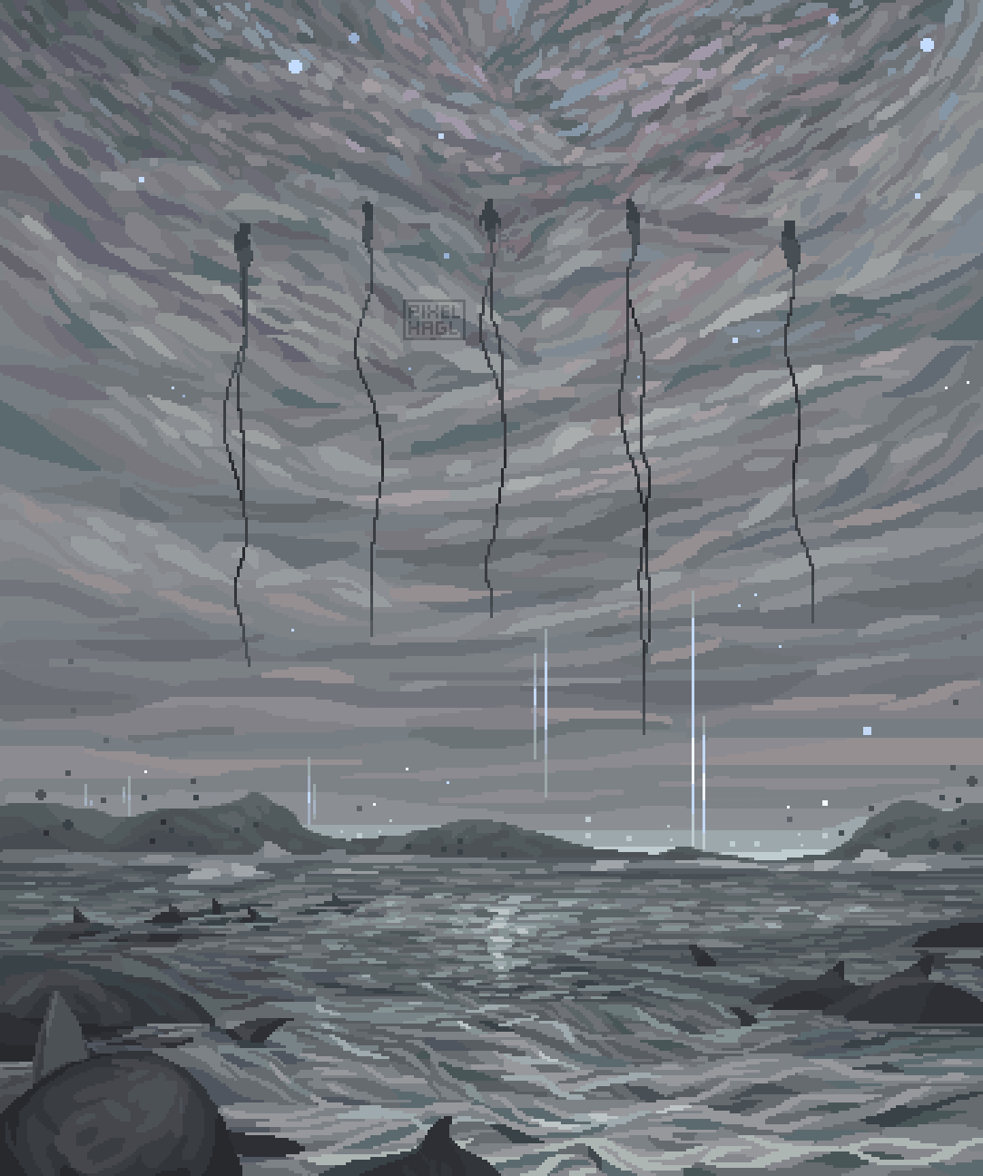 general 8gdj3o 1083×1296 Pixel_Hagl pixel art Death Stranding water portrait display