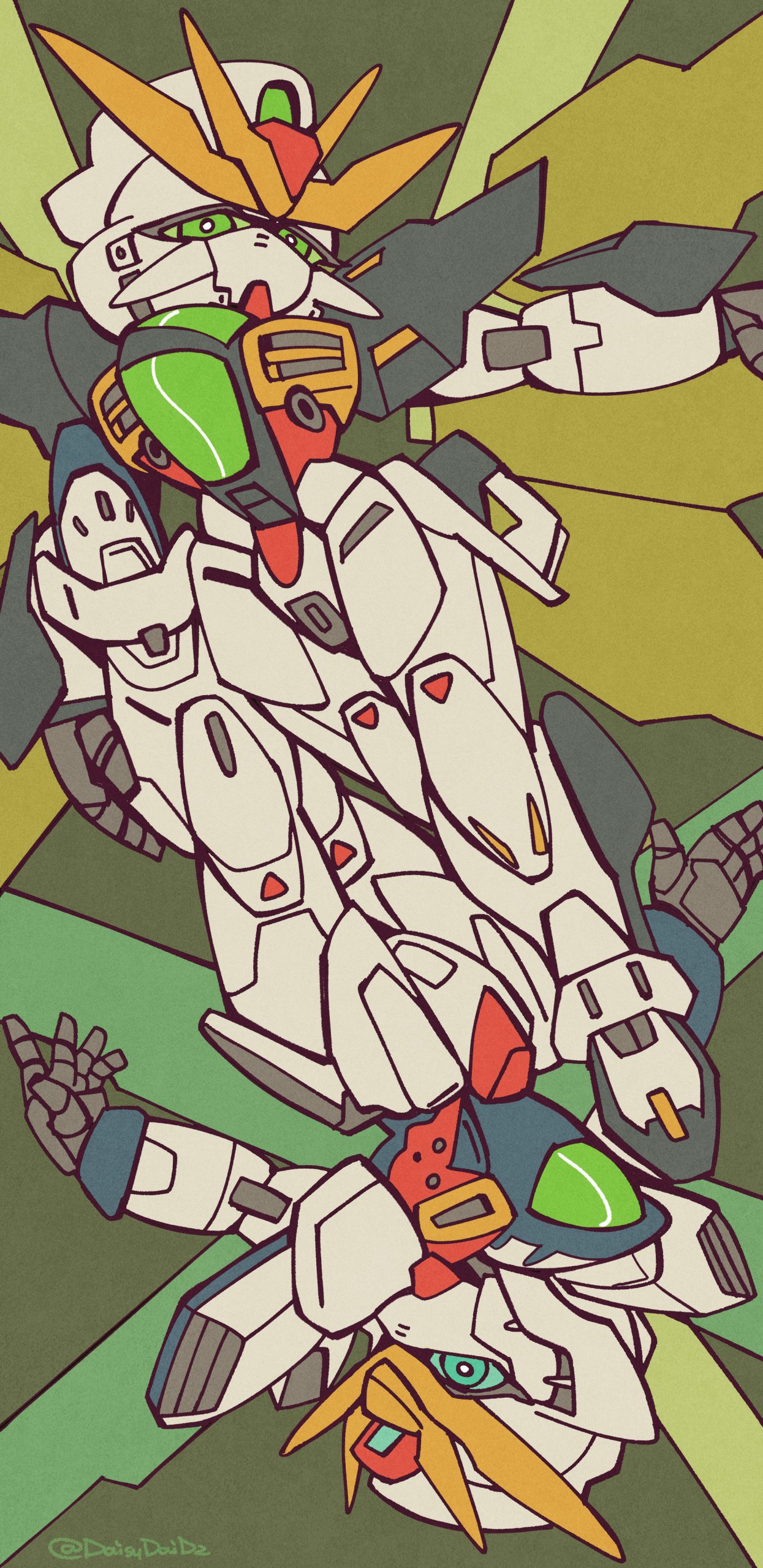 anime qrgk1q 1872×3848 mecha girls mechs After War Gundam X Gundam Double X chibi