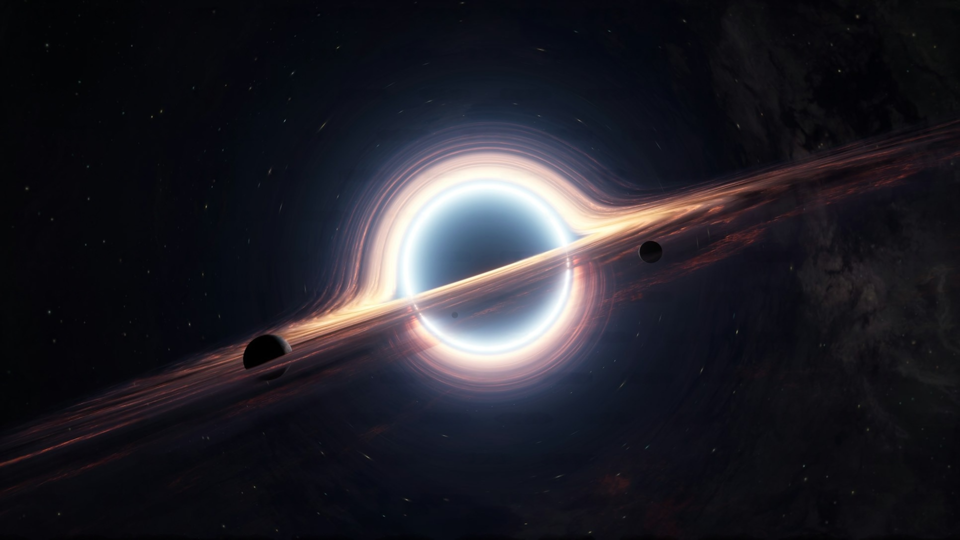 general pojl63 3840×2160 supermassive black hole Event horizon planet stars simple background