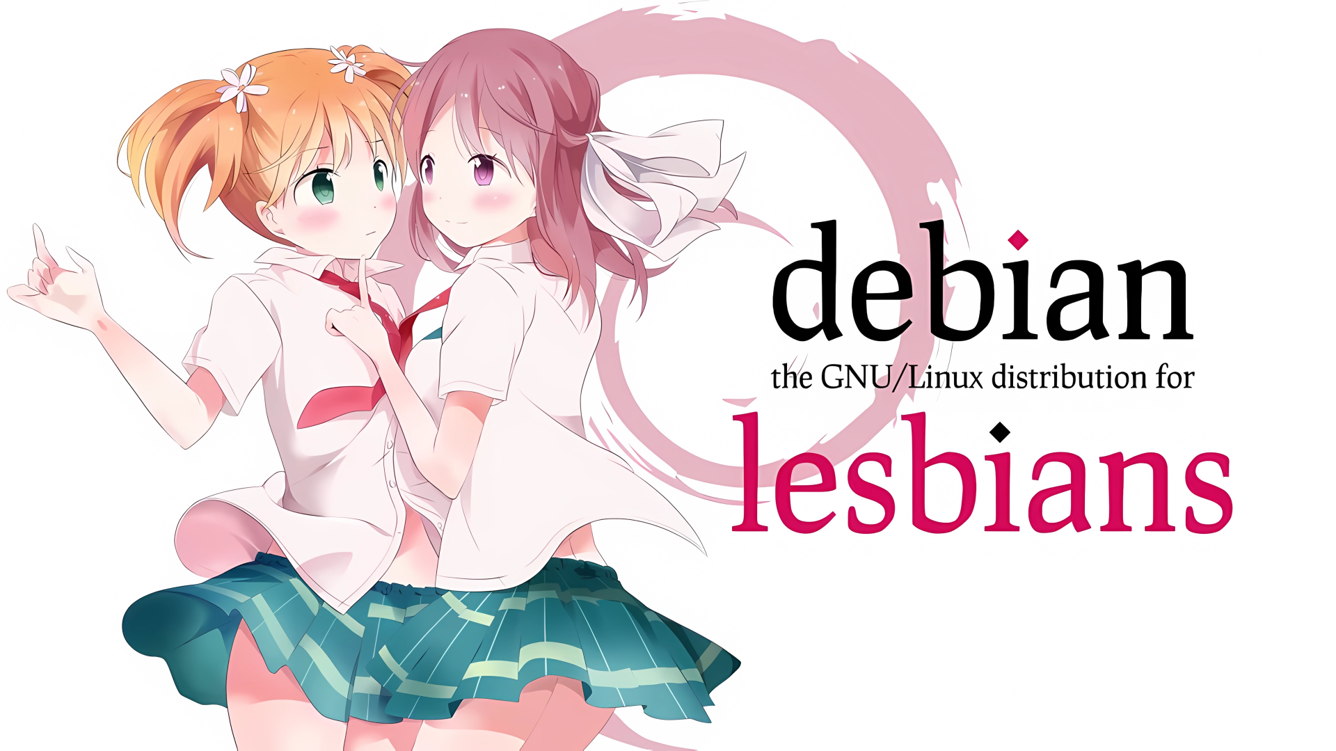 anime 7jw9zy 4320×2428 Debian lesbians Linux