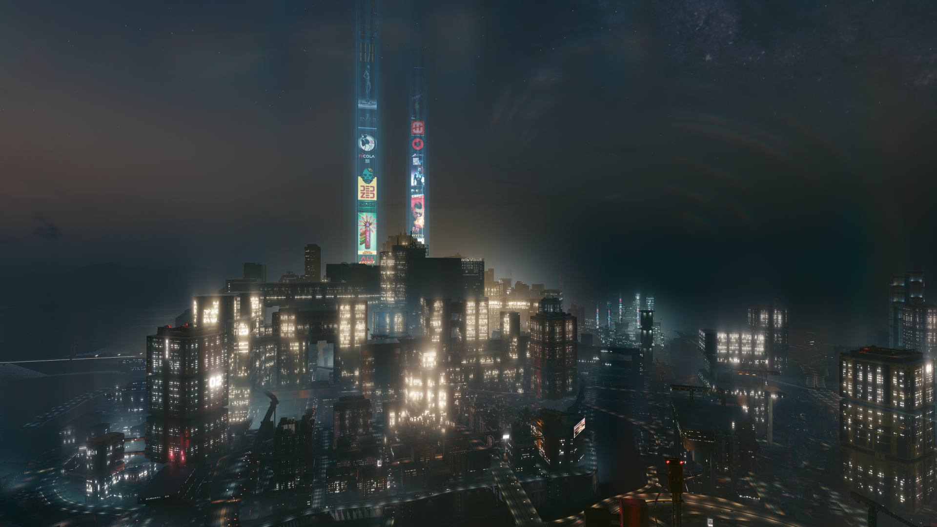 general 6l229x 2560×1440 Cyberpunk 2077 Night City (Cyberpunk 2077) CD Projekt RED city futuristic city