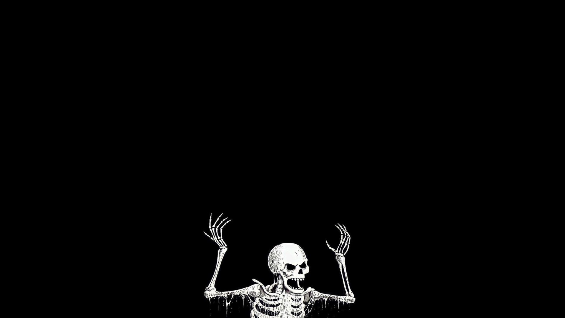 general k8kke7 3840×2160 black white minimalism centered skeleton