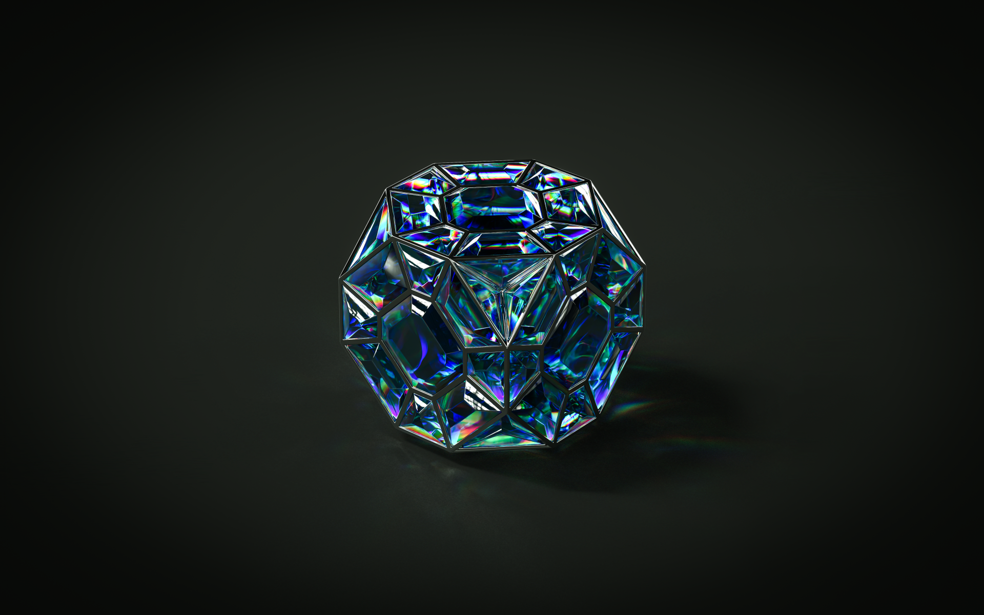 general yqgv6k 6144×3840 CGI digital art dispersion glass dark background