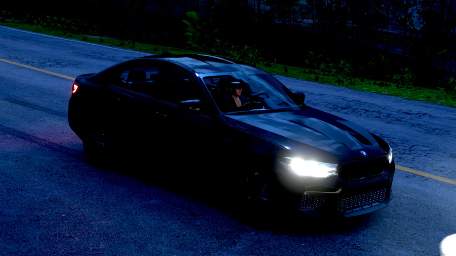 general lyk2vy 2560×1440 BMW BMW M5 night cinematic video games