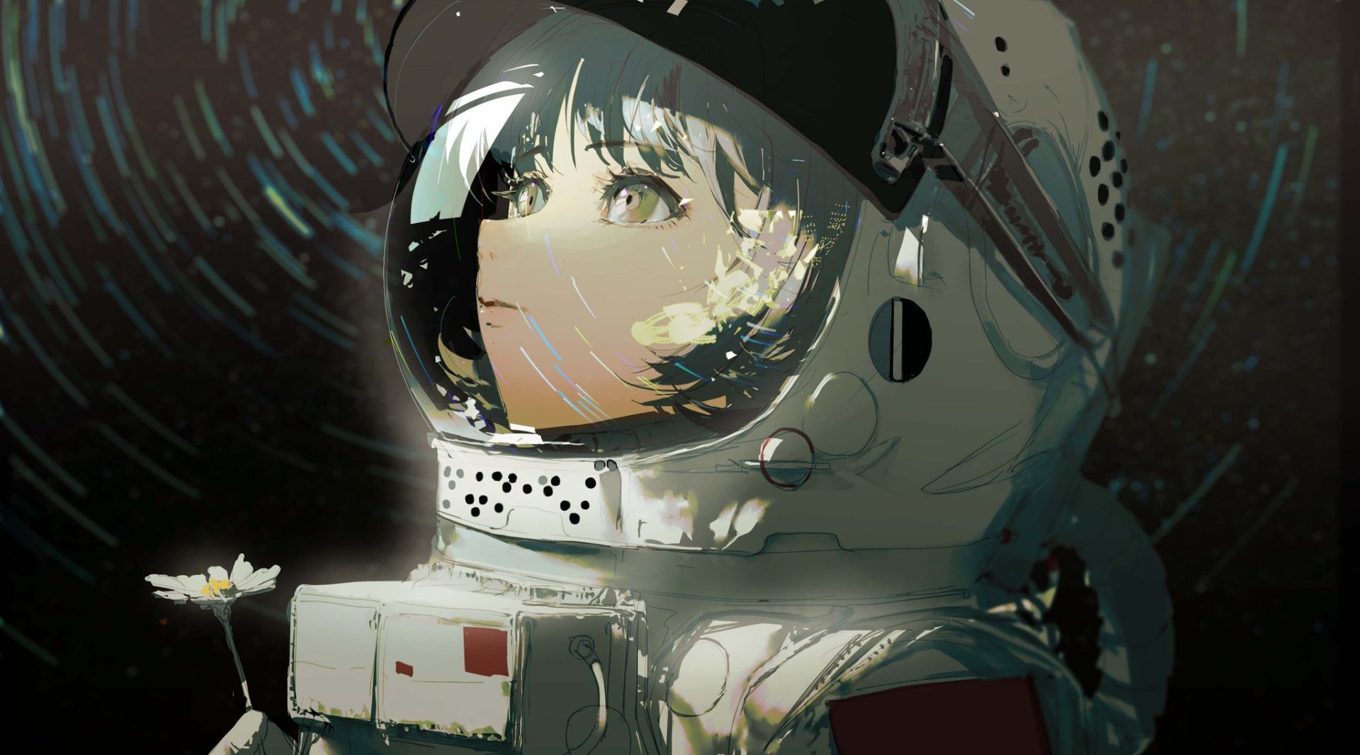 anime 1qxelw 2048×1137 REDUM digital art anime girls space astronaut